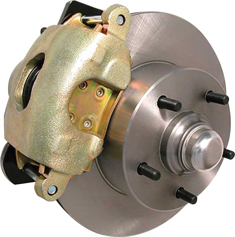 front disk brake assembly with "spindle" cover 